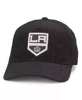 Мужская черная вельветовая регулируемая шляпа Los Angeles Kings с цепной строчкой American Needle, черный