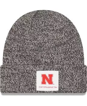 Мужская черная вязаная шапка Nebraska Huskers с манжетами и манжетами Hamilton Nebraska Huskers New Era