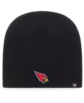 Мужская черная вязаная шапка с логотипом Arizona Cardinals Primary '47 Brand