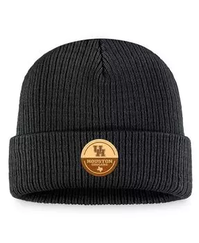 Мужская черная вязаная шапка с манжетами Houston Cougars Elijah Top of the World