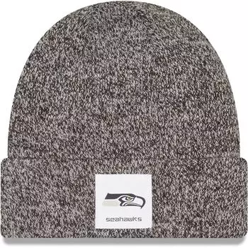 Мужская черная вязаная шапка с манжетами New Era Seattle Seahawks Hamilton