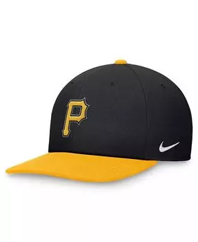 Мужская черная/золотая двухцветная бейсболка Pittsburgh Pirates Evergreen Snapback Nike, черный