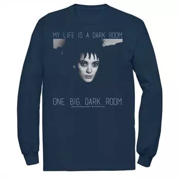 Мужская черно-белая футболка Beetlejuice Lydias Dark Room Licensed Character
