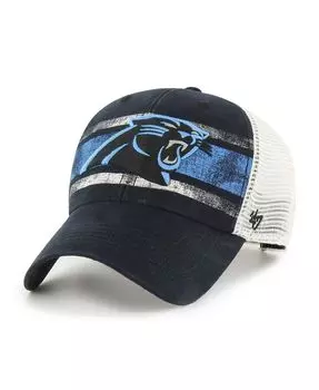 Мужская черно-белая кепка Carolina Panthers '47 Interlude MVP Trucker Snapback '47 Brand
