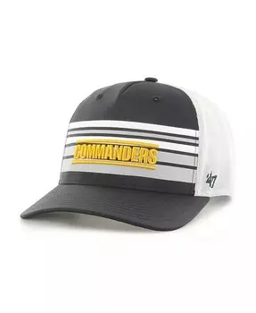 Мужская черно-белая кепка Washington Commanders Altitude MVP Trucker Snapback '47 Brand, черный