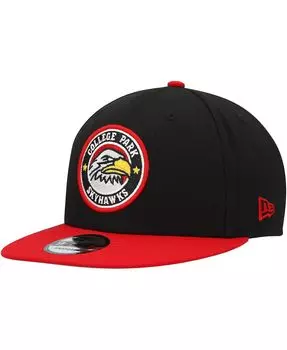 Мужская черно-красная бейсболка College Park Skyhawks 2022-23 NBA G League Draft 9FIFTY Snapback Hat New Era