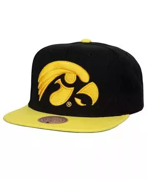 Мужская черно-золотая кепка Iowa Hawkeyes 2-Tone 2.0 Snapback Mitchell & Ness, черный