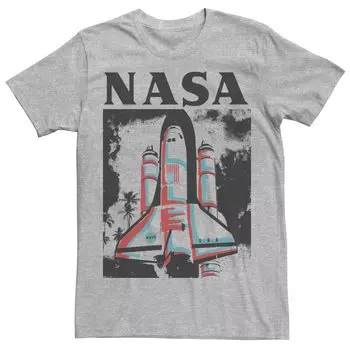 Мужская цветная футболка NASA Color Pop Space Craft Launch Licensed Character
