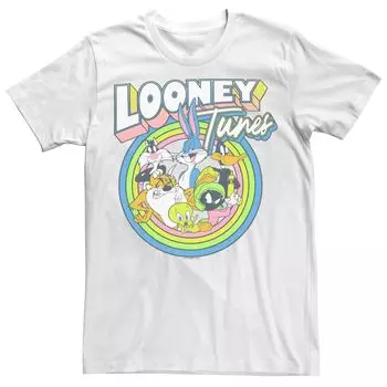 Мужская цветная футболка с неоновым маркером Looney Tunes Licensed Character