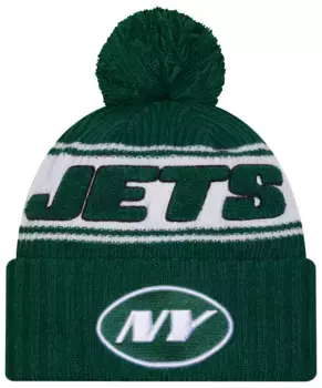 Мужская цветная вязаная шапка New Era New York Jets Sideline Sport Team