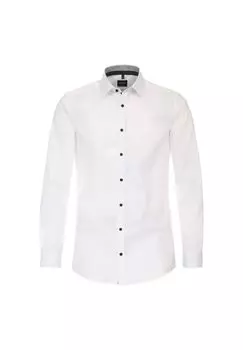 Мужская деловая рубашка однотонного кроя Venti, цвет Schneewei