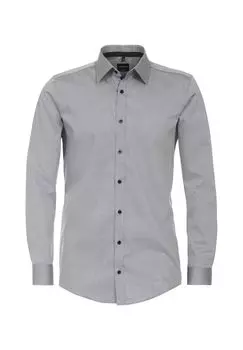 Мужская деловая рубашка однотонного кроя Venti, цвет Hellgrau