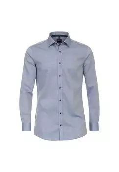 Мужская деловая рубашка однотонного кроя Venti, цвет Graues Mittelblau