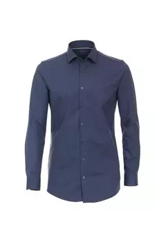 Мужская деловая рубашка однотонного кроя Venti, цвет Mittelblau