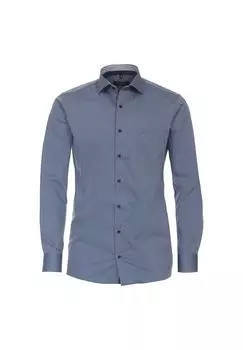 Мужская деловая рубашка однотонного современного кроя CASAMODA, светло-синий
