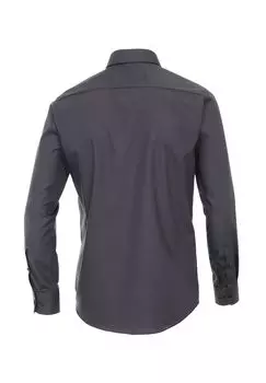 Мужская деловая рубашка однотонного современного кроя CASAMODA, темно-серый