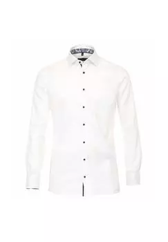 Мужская деловая рубашка однотонного современного кроя CASAMODA