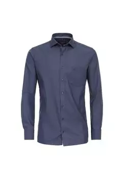 Мужская деловая рубашка однотонного современного кроя CASAMODA, цвет Graues Dunkelblau