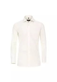 Мужская деловая рубашка однотонного современного кроя CASAMODA, цвет Champagner