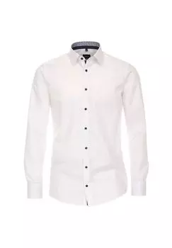 Мужская деловая рубашка однотонного современного кроя Venti