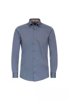 Мужская деловая рубашка однотонного современного кроя Venti, цвет Graues Mittelblau