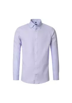 Мужская деловая рубашка однотонного современного кроя Venti, цвет Helllila(900)