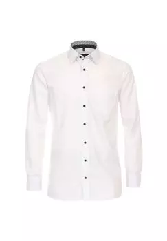 Мужская деловая рубашка, простого и комфортного кроя CASAMODA, цвет Schneewei