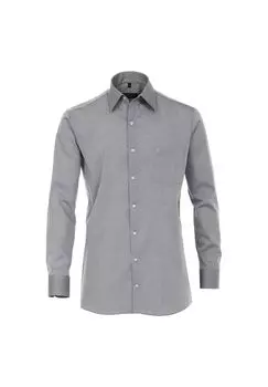 Мужская деловая рубашка, простого и комфортного кроя CASAMODA, серый