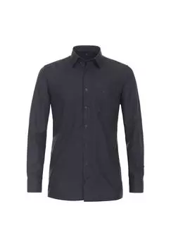 Мужская деловая рубашка, простого и комфортного кроя CASAMODA, черный