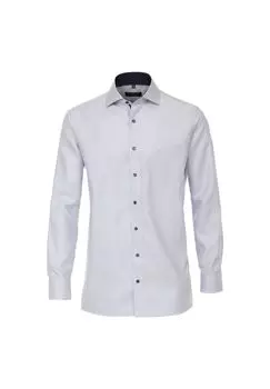 Мужская деловая рубашка, простого и комфортного кроя CASAMODA, цвет Mittelblau