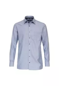 Мужская деловая рубашка, простого и комфортного кроя CASAMODA, цвет Mittelblau