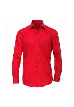 Мужская деловая рубашка, простого и комфортного кроя CASAMODA, цвет Sattes Rot