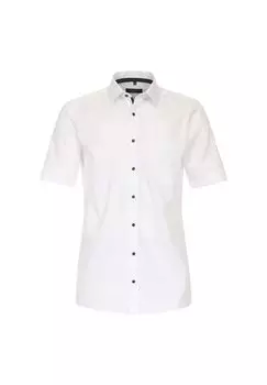 Мужская деловая рубашка с короткими рукавами, простого и комфортного кроя CASAMODA