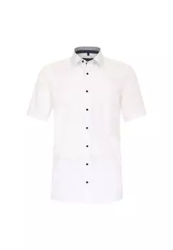 Мужская деловая рубашка с короткими рукавами, простого и комфортного кроя CASAMODA