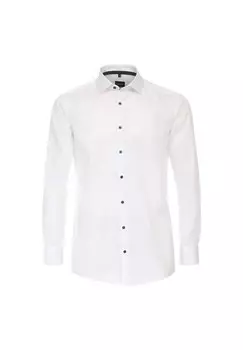 Мужская деловая рубашка с удлиненными рукавами, 72 см, однотонная, современного кроя Venti