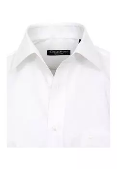 Мужская деловая рубашка с удлиненными рукавами, 72 см, однотонная, комфортного кроя CASAMODA