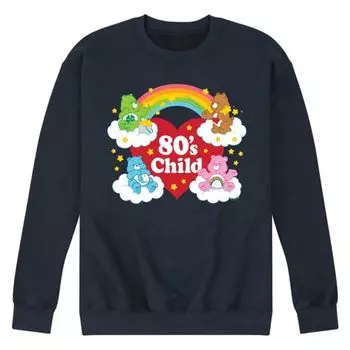 Мужская детская флисовая толстовка Care Bears 80-х годов Licensed Character, синий