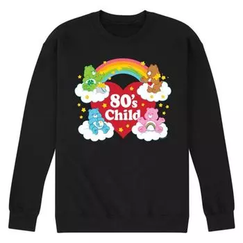Мужская детская флисовая толстовка Care Bears 80-х годов Licensed Character, черный