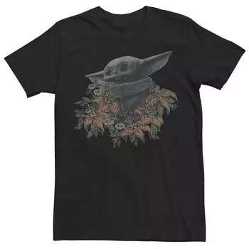 Мужская детская футболка Star Wars The Mandalorian Flower Licensed Character
