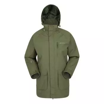 Мужская длинная непромокаемая куртка Glacier II Mountain Warehouse, зеленый