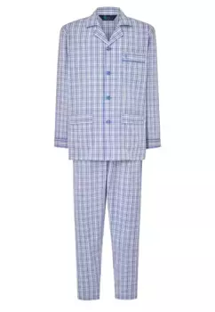 Мужская длинная пижама из ткани синего цвета El Bho Nocturno, светло-голубой