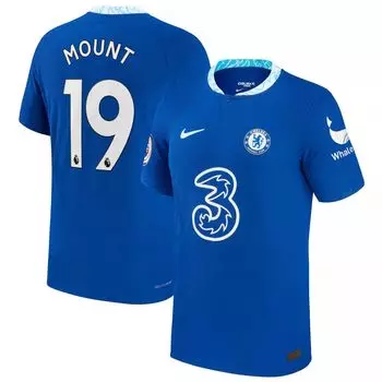 Мужская домашняя аутентичная майка Mason Mount Blue Chelsea 2022/23 Nike