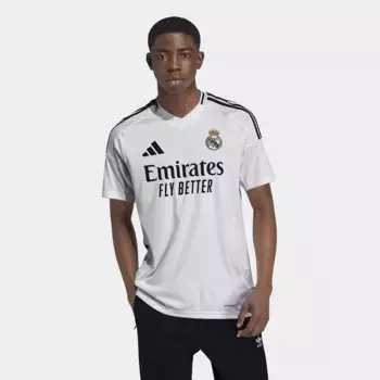 Мужская домашняя футболка Adidas Real Madrid CF 2024-2025, белый