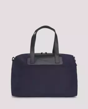 Мужская дорожная сумка для ручной клади с кожаными деталями Hackett, тёмно-синий