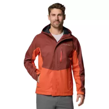 Мужская дождевая куртка Columbia Pouring Adventure, гранатовый