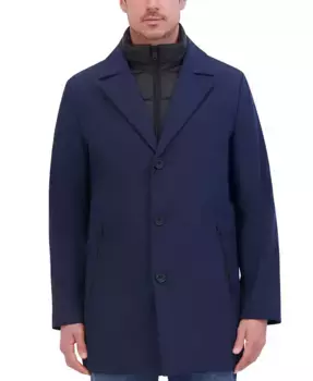 Мужская дождевая куртка Rain Tech с утепленной молнией на всю длину Kenneth Cole, синий