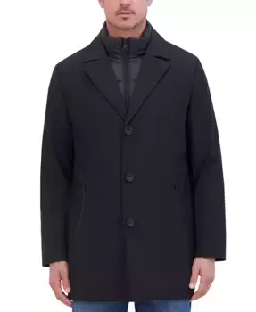 Мужская дождевая куртка Rain Tech с утепленной молнией на всю длину Kenneth Cole, черный