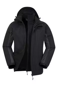 Мужская дождевик гроза 3 в 1 Mountain Warehouse, серый