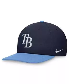 Мужская двухцветная бейсболка темно-синего/голубого цвета Tampa Bay Rays Evergreen Snapback Nike, синий