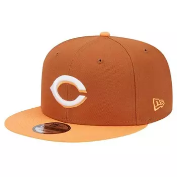 Мужская двухцветная кепка New Era Brown Cincinnati Reds Spring Color 9FIFTY Snapback, цвет Red Brown